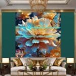 Chrysanthemum
  Flower Artistic Digital Wall Art Hom Decor _47 - Image 3