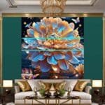 Chrysanthemum
  Flower Artistic Digital Wall Art Hom Decor _49 - Image 3