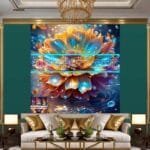 Chrysanthemum
  Flower Artistic Digital Wall Art Hom Decor _52 - Image 3