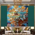 Chrysanthemum
  Flower Artistic Digital Wall Art Hom Decor _53 - Image 3