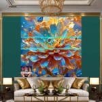 Chrysanthemum
  Flower Artistic Digital Wall Art Hom Decor _55 - Image 3