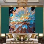Chrysanthemum
  Flower Artistic Digital Wall Art Hom Decor _58 - Image 3