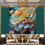 Chrysanthemum
  Flower Artistic Digital Wall Art Hom Decor _62 - Image 3