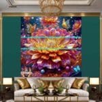 Chrysanthemum
  Flower Artistic Digital Wall Art Hom Decor _63 - Image 3