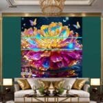 Chrysanthemum
  Flower Artistic Digital Wall Art Hom Decor _73 - Image 3