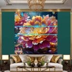 Chrysanthemum
Flower Artistic Digital Wall Art Hom Decor _75 - Image 3