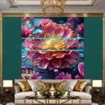 Chrysanthemum
  Flower Artistic Digital Wall Art Hom Decor _77 - Image 3