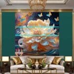 Chrysanthemum
  Flower Artistic Digital Wall Art Hom Decor _84 - Image 3