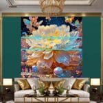 Chrysanthemum
  Flower Artistic Digital Wall Art Hom Decor _85 - Image 3