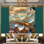 Chrysanthemum
  Flower Artistic Digital Wall Art Hom Decor _87 - Image 3