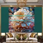 Chrysanthemum
Flower Artistic Digital Wall Art Hom Decor _89 - Image 3