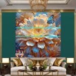 Chrysanthemum
  Flower Artistic Digital Wall Art Hom Decor _90 - Image 3