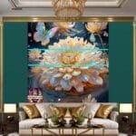 Chrysanthemum
  Flower Artistic Digital Wall Art Hom Decor _92 - Image 3