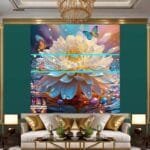 Chrysanthemum
  Flower Artistic Digital Wall Art Hom Decor _94 - Image 3