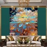 Chrysanthemum
  Flower Artistic Digital Wall Art Hom Decor _95 - Image 3