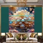 Chrysanthemum
  Flower Artistic Digital Wall Art Hom Decor _96 - Image 3