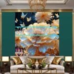 Chrysanthemum
  Flower Artistic Digital Wall Art Hom Decor _97 - Image 3