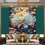 Chrysanthemum
  Flower Artistic Digital Wall Art Hom Decor _98 - Image 3