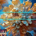 Chrysanthemum
  Flower Artistic Digital Wall Art Hom Decor _53