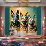 Dog Face Golden Frame Artistic
Digital Wall Art Decor _13 - Image 2