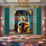 Dog Face
Golden Frame Artistic Digital Wall Art Decor _24 - Image 2