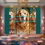 Dog Face Golden Frame Artistic
Digital Wall Art Decor _57 - Image 2