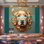 Dog Face
Golden Frame Artistic Digital Wall Art Decor _68 - Image 2