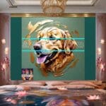 Dog Face
Golden Frame Artistic Digital Wall Art Decor _74 - Image 2