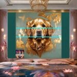 Dog Face Golden Frame Artistic
Digital Wall Art Decor _77 - Image 2