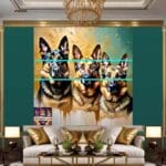 Dog Face Golden Frame Artistic
Digital Wall Art Decor _13 - Image 3