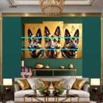 Dog Face Golden Frame Artistic
Digital Wall Art Decor _17 - Image 3