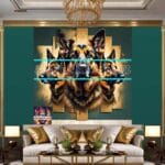 Dog Face Golden Frame Artistic
Digital Wall Art Decor _18 - Image 3