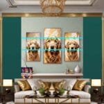 Dog Face
Golden Frame Artistic Digital Wall Art Decor _49 - Image 3