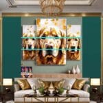 Dog Face Golden Frame Artistic
Digital Wall Art Decor _50 - Image 3