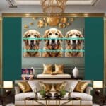 Dog Face Golden Frame Artistic
Digital Wall Art Decor _53 - Image 3