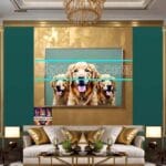 Dog Face Golden Frame Artistic
Digital Wall Art Decor _62 - Image 3