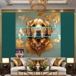 Dog Face Golden Frame Artistic
Digital Wall Art Decor _77 - Image 3