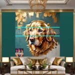 Dog Face Golden Frame Artistic
Digital Wall Art Decor _80 - Image 3