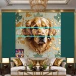 Dog Face Golden Frame Artistic
Digital Wall Art Decor _90 - Image 3