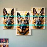 Dog Face
Golden Frame Artistic Digital Wall Art Decor _04