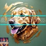 Dog Face
Golden Frame Artistic Digital Wall Art Decor _74