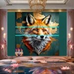 FOX Face
Golden Frame Artistic Digital Wall Art Decor _01 - Image 2