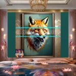 FOX Face
Golden Frame Artistic Digital Wall Art Decor _106 - Image 2