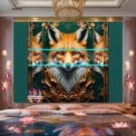 FOX Face
Golden Frame Artistic Digital Wall Art Decor _13 - Image 2
