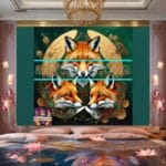 FOX Face
Golden Frame Artistic Digital Wall Art Decor _03 - Image 2