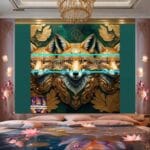FOX Face
Golden Frame Artistic Digital Wall Art Decor _04 - Image 2