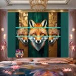 FOX Face
Golden Frame Artistic Digital Wall Art Decor _05 - Image 2