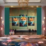 FOX Face
Golden Frame Artistic Digital Wall Art Decor _56 - Image 2