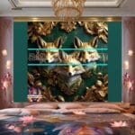 FOX Face Golden Frame Artistic
Digital Wall Art Decor _06 - Image 2