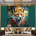 FOX Face
Golden Frame Artistic Digital Wall Art Decor _01 - Image 3